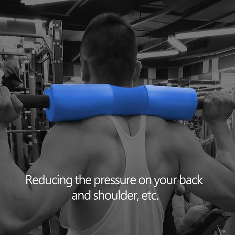 Coussinet de protection pour haltères, cou et épaules, pour la musculation (bleu) (1/5)