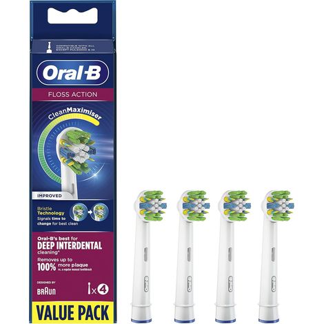 Tête De Brosse Pour Brosse À Dents Électrique Avec Technologie CleanMaximiser - 4 Pièces (1/5)