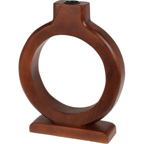 Portacandele in legno di mango marrone, 25 cm (1/3)