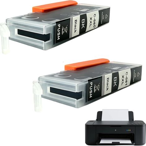 PGI-580 CLI-581 XXL Cartouches Compatibles pour Canon Pixma, Encre Haute Capacité pour Imprimantes TS6150 TS6350 TS8350 TS8250 TS9550 TR7550 TR8550, Qualité d’Impression Optimale et Durable (1/5)