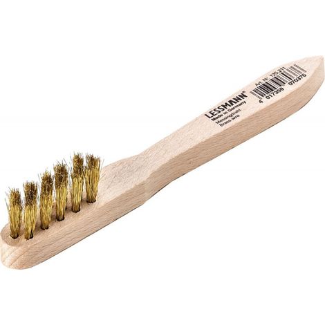 Lessmann  cepillo  para  bujías  L.150mm  0,15mm  alambre  de  latón  ondulado  3  hileras  Bolsa  -  125211 (1/2)