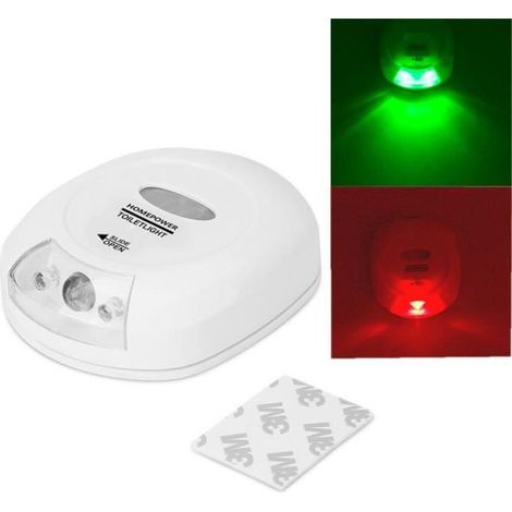 GETEK® Lampe de capteur du siège activé toilettes nightlight mouvement salle de bains humaine LED (1/3)