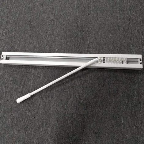 12-inch (30cm) PVC Venetian blind swivel rod, hook, handle, curtain rod accessory (1/5)