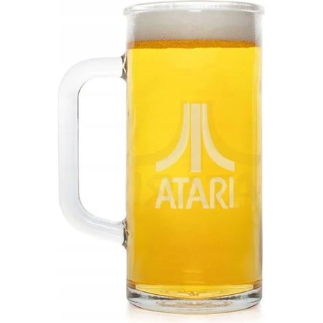 Bierkrug 1 Pint mit Atari-Logo, offiziell lizenziertes Bierglas 600 ml (1/5)