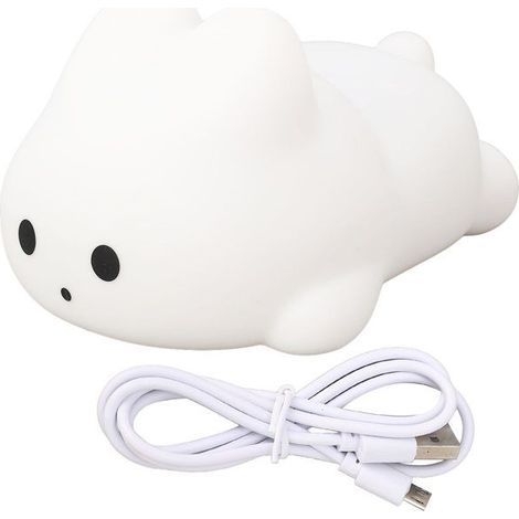Fafeicy Lumière mignonne de nuit de lapin Lumière Nocturne, Lampe à Lapin Mignonne de la Lampe de Pépinière manutention elingue (1/5)