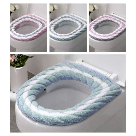 Pack Toilet Seat Cover Soft Warm Bathroom Cushion Washable (1/4)