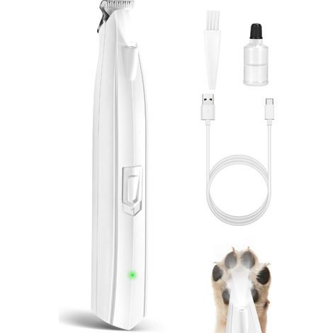 Coupe-ongles électrique pour chiens, rechargeable, sans fil, silencieux, avec lumière LED, pour une utilisation lors du toilettage des animaux.-AquaForge (1/5)