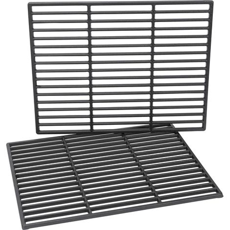 Grille de cuisson en fonte pour barbecue au charbon de bois - Grille de rechange - 46 x 35,5 cm (pièce unique) et 46 x 71 cm (double) (1/5)