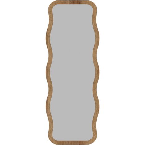 Miroir sur pieds en bois 50x160cm - Bois clair - Luna (1/4)