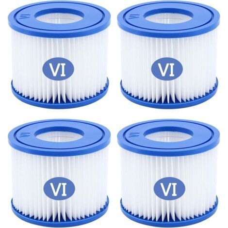 Lot de 4 filtres de spa de type VI compatibles 90352E, 58323 et 90427E, accessoires de remplacement pour piscines hors sol (1/5)