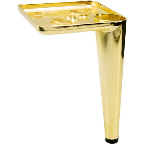 Pata de mueble Pin cromo dorado altura 15 cm (1/5)