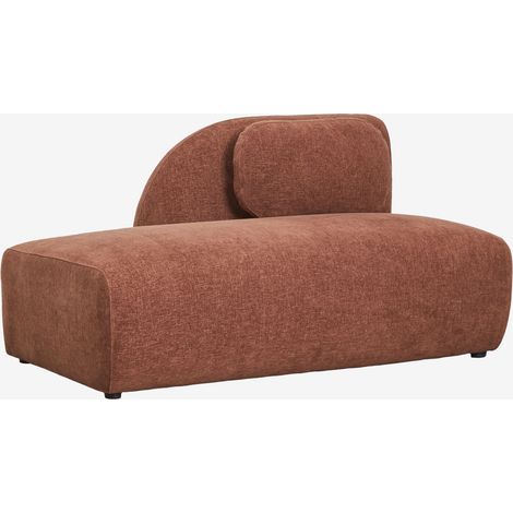 Módulo diván izquierdo para sofá modular en chenilla Coquette SKLUM