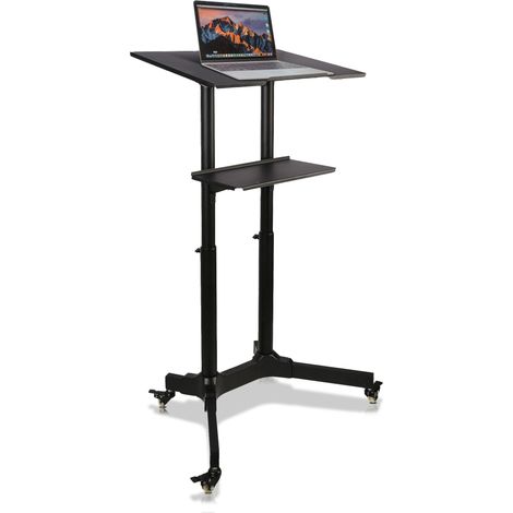 Postazione di Lavoro Supporto Laptop con Mensola Altezza Regolabile (1/5)