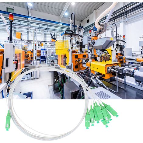 1 x 8 Répartiteur optique PLC SM PipE à faible perte d'insertion Accessoires pour câbles réseau (1/5)