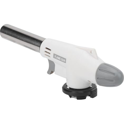 Chalumeau Torche à Gaz Portable avec Allumeur Intégré, Pistolet Flamme Mini à Main pour Barbecue, Camping et Chauffage (1/5)
