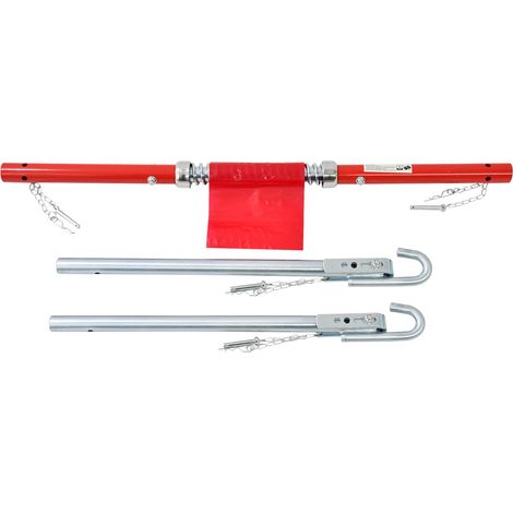 Dapetz ® 2 Tonne Recovery Tow Bar 3 Part for Towing Cars and Vehicles Towi Pole Pulls Steel Spring Damper Emergency Breakdown Stabilizer for Car Truck Van (1/5)