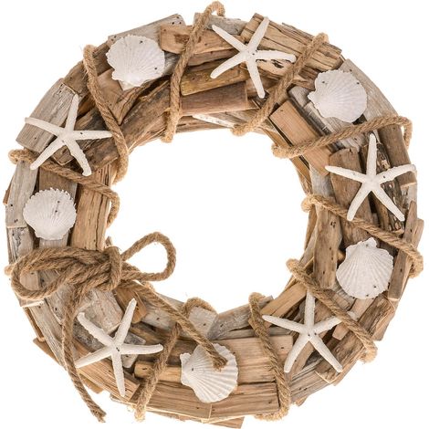 Corona di Stecchi Decorata Larghezza 35 cm (1/4)
