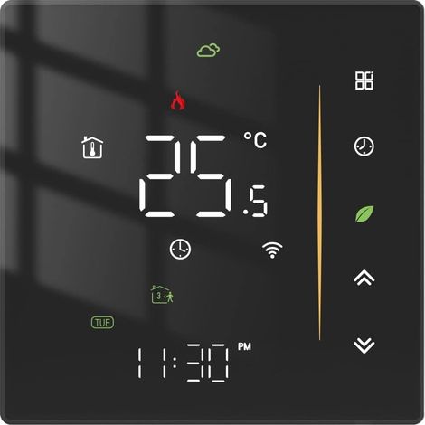 Termostato inteligente WiFi para calderas de gas, termostato programable, control inalámbrico mediante Tuya / Smart Life APP / Alexa / Google Home, WiFi de 2,4 GHz, 5 A (1/5)