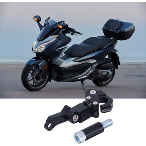 Pièces de modification pour moto : crochets de pliage de guidon et crochets de casque adaptés aux Honda FORZA 250/300 2018-2020 noirs. (1/5)