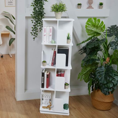 Libreria girevole bianca