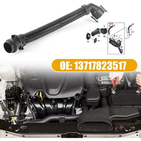 Zoternen – Tuyau de reniflard d'admission d'air – Compatible BMW F20 F21 F22 F23 F30 F31 F34 – Plastique ABS haute résistance – Résistant aux hautes températures - 13717823517 (1/5)
