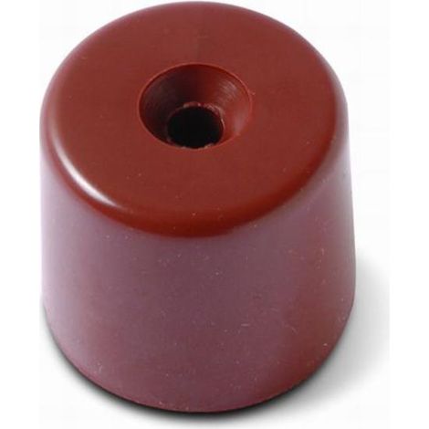 FPLUS tope puerta atorni.9005 alto marron , Tope puerta plastico para atornillar marron
Medida.26x29