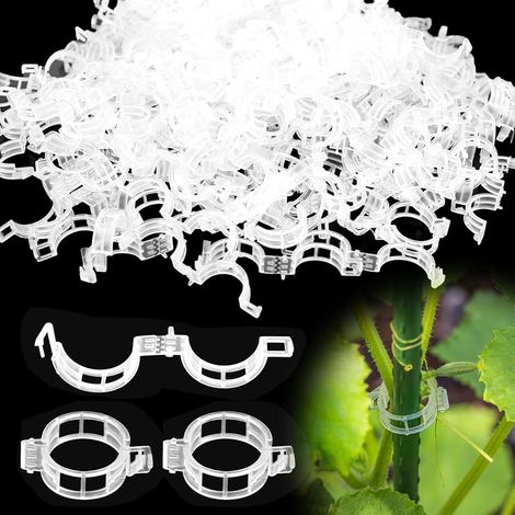 Clips Plastique 250 Réutilisables Pinces Attacher Vigne Fleurs Clips Vigne Clipsplant Robuste Clips Support Tomates Poivrons (1/5)
