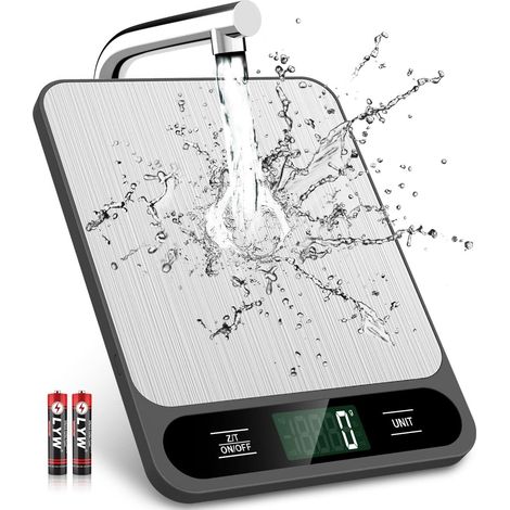 Digitale Küchenwaage 10 kg/22 lb, Gewichtsanzeige (Gramm und Unzen), ideal zum Backen
