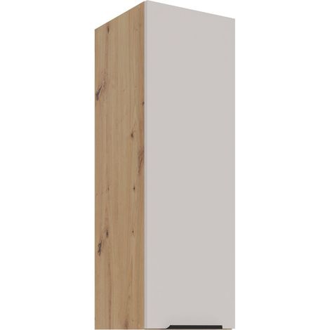 Küchen Hängeschrank 30 cm Küche SOLANO Kaschmir beige matt + Eiche Artisan matt Küchenzeile Küchenblock Küche Einbauküche (1/4)