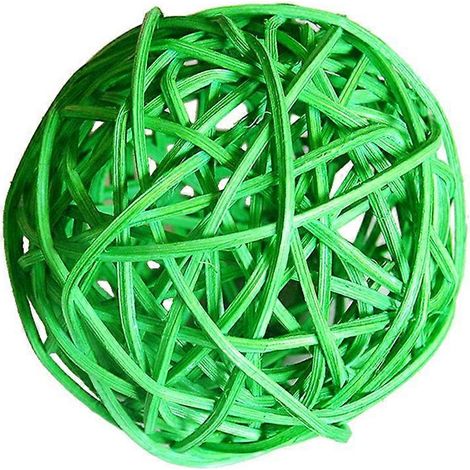 10 boules en osier rotin Takraw déco table mariage fête Noël ornement vannerie diamètre 5 cm (1/5)