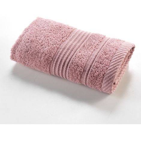 Serviette de toilette invite 30 x 50 cm Tendresse rose (1/3)