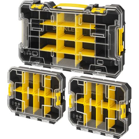 Stanley Fatmax PRO-STACK Organizer Set 3 teilig 450 x 225 x 140 mm modular ( FMST61150-1 ) (1/4)