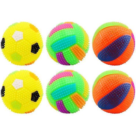 Lot de 6 balles pour animaux de compagnie (1/3)