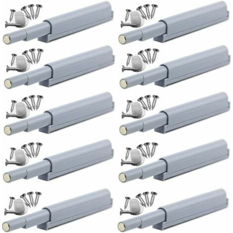 ALLIANDISAppuyez pour ouvrir magnétique loquets Fermetures magnétiques push-open ouvre et ferme la porte avec une simple pression (10 pièces) (1/4)
