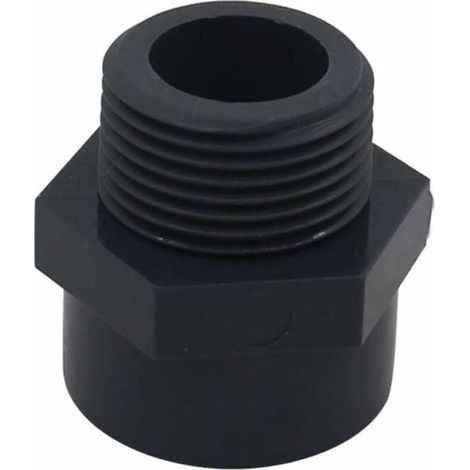 Bardusch-Embout filete pvc male 50mm embout a visser piscine raccord mixte pvc manchon fileté pvc,DN40,2pcs (Diamètre Intérieur 50mm 1 1/2" filetage) (1/5)
