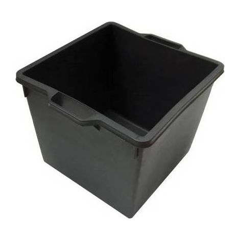 CASSA MACERIE QUADRATA IN PP NERO LT.40 Misura: mm 400x400x330