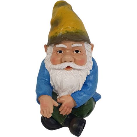 Dekofigur Gartenzwerg sitzend 29,5 x 21,5 x 16,5 cm Dekofigur