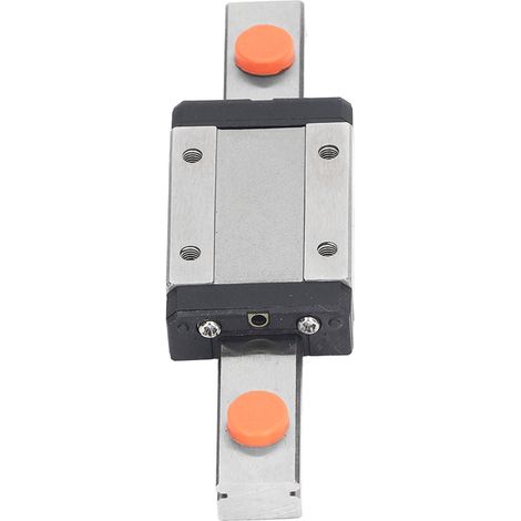 Rail de guidage linéaire de 100 mm avec roulement en acier, autocentrant et bloc de glissement pour micro-mouvement linéaire.