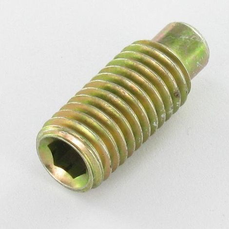 Vis métaux Sans tête six pans creux (sthc) M14X30 Clé de 6 HC6 Bout téton Bichromaté-1 pièce (1/2)