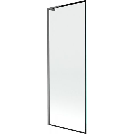 Mexen Next L paratia per vasca da bagno a 1 anta 70 x 150 cm, cornice nera, metallo canna di fucile - 895-070-000-03-70-95 (1/5)
