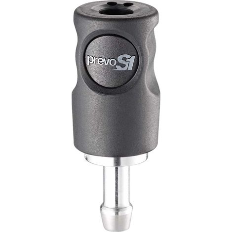 Raccord rapide de sécurité PREVOST, Tuyau cannelé 10mm ISO C6 en Corps Composite ( Prix pour 1 )