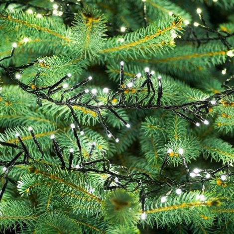Guirlande LED 25M 500LED IP44 avec câble - Blanc Froid / Câble Transparent - SILUMEN