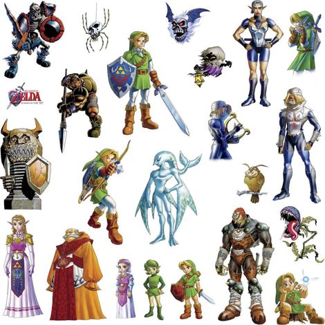 Stickers Zelda 3D - modèle Ocarina of Time (1/3)