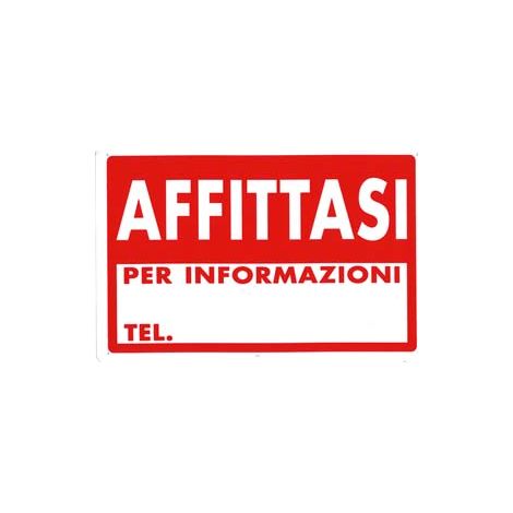 CARTELLO AFFITTASI- - cm.30x20h. - 10 pezzi
