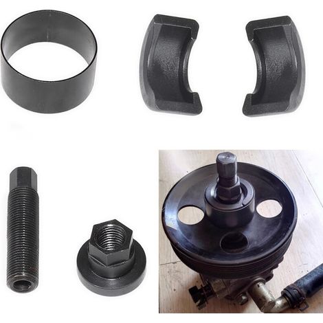 14-piece Pulley Tiler and Installation Kit, Automatic Power Steering Pump Alternator Replacement Tool / Installer for GM Ford (1/5)
