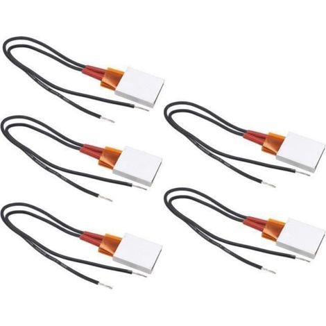 Plaque thermostatique en céramique 5 pièces PTC élément chauffant coque en aluminium sortie de chaleur continue(12V 120 degrés) (1/3)