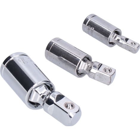 3 pièces Joint Universel Douille Adaptateur 1/2 3/8 1/4 en Acier Chrome Vanadium pour Cliquet (1/5)