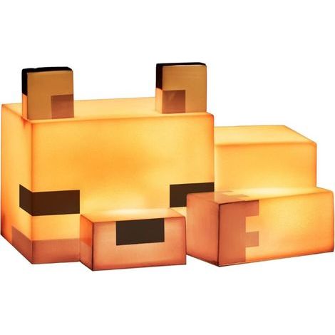 Minecraft Fuchs-Nachtlicht – Offizielle und niedliche Tischlampe, Geschenk für Mädchen und Jungen, Deko-Accessoire fürs Kinderzimmer, orange (1/5)