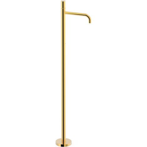 Mitigeur sur pied pour lavabo1 colonne verticale d’alimentation Or 24K - TRES 26285306OR