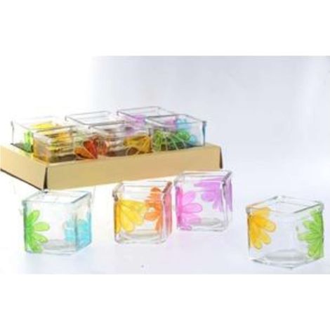 Portacandela Fiori Ass. 49689 X1